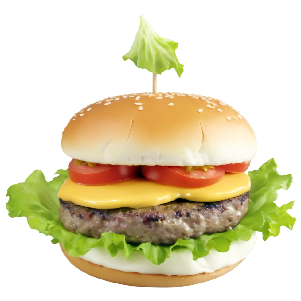 National Cheeseburger Day isolated on transparent background png