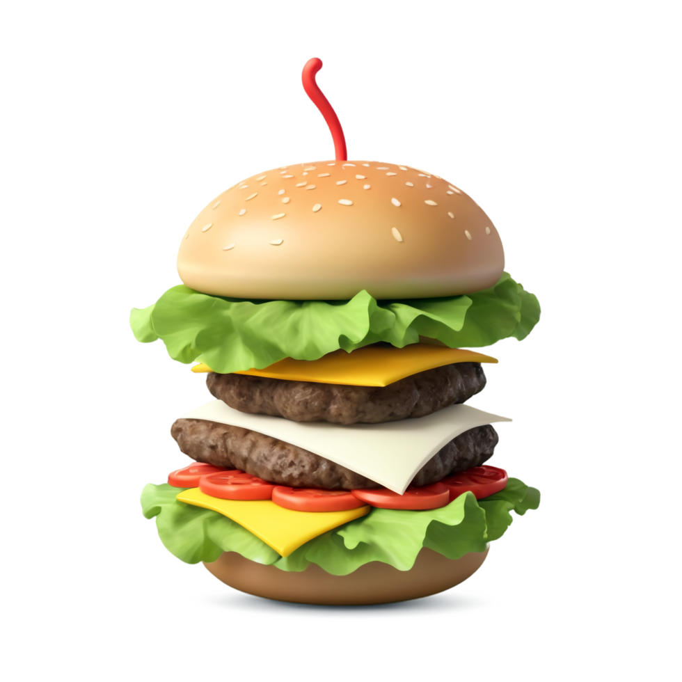 National Cheeseburger Day isolated on transparent background png