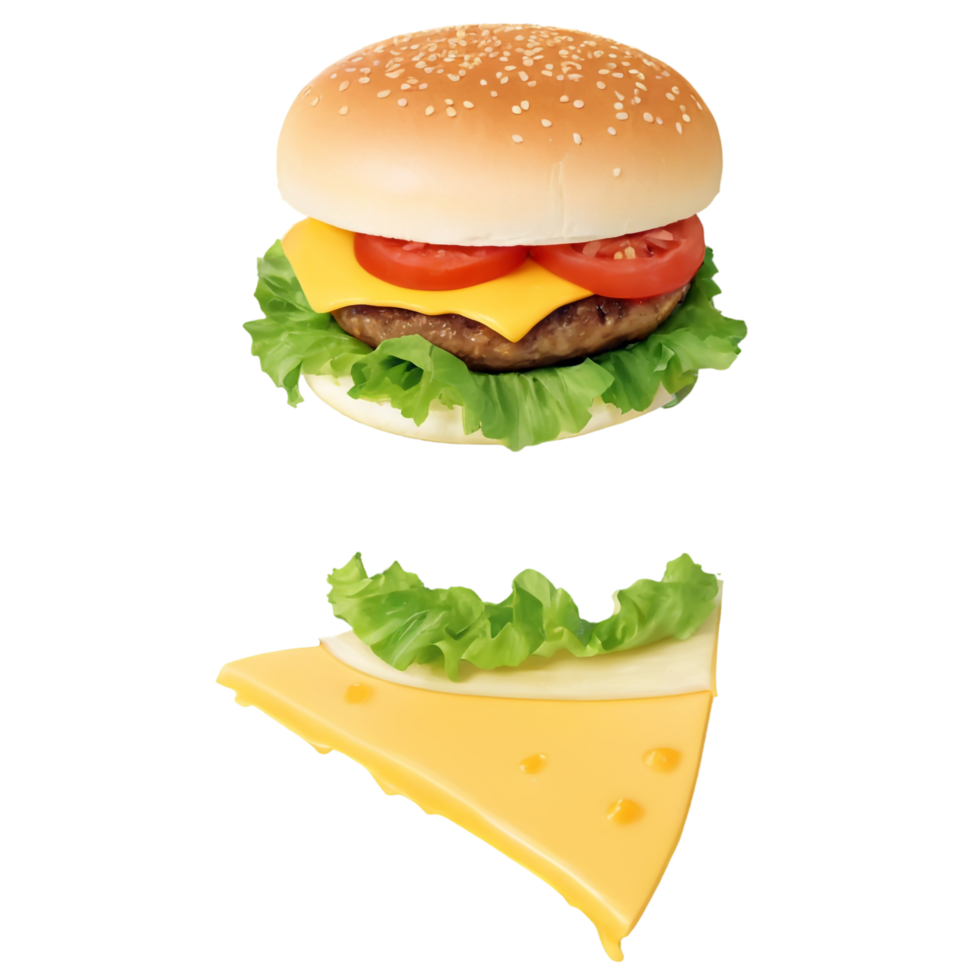 National Cheeseburger Day isolated on transparent background png