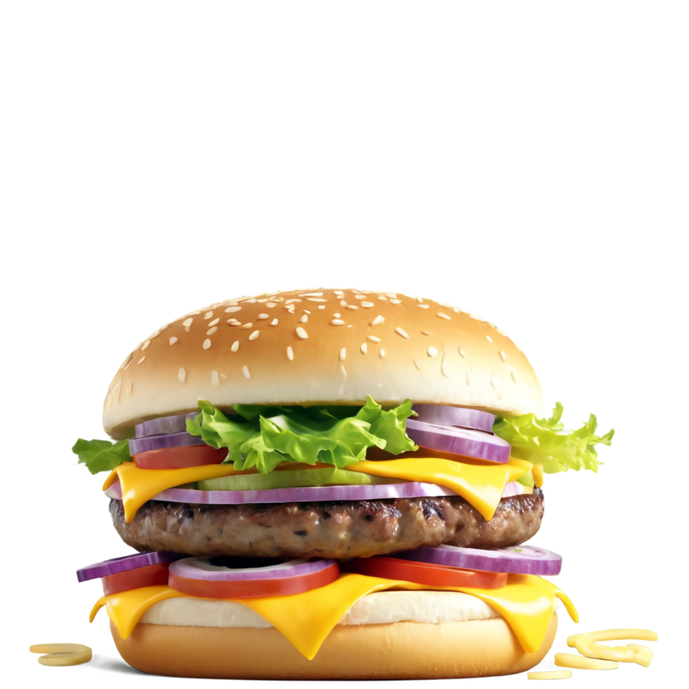 National Cheeseburger Day isolated on transparent background png