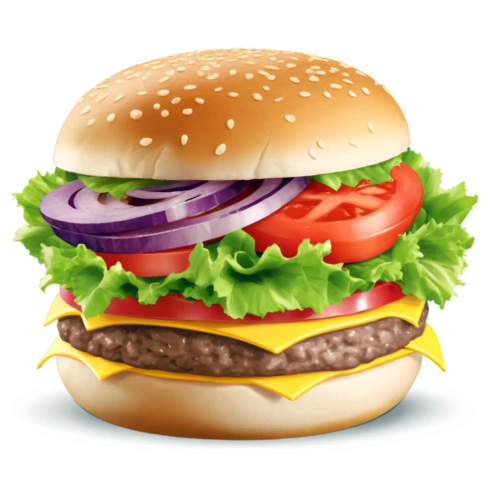 National Cheeseburger Day isolated on transparent background png
