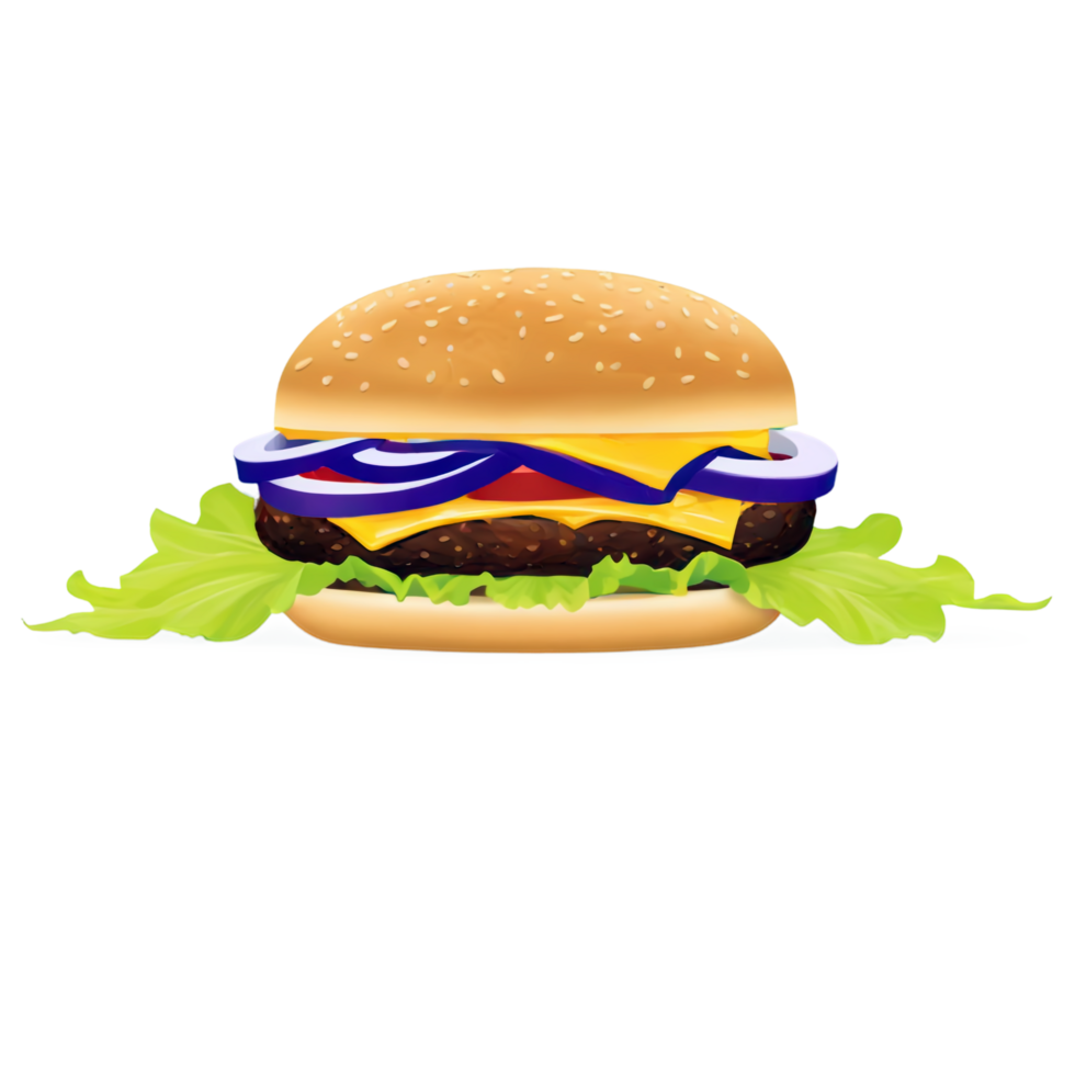National Cheeseburger Day isolated on transparent background png