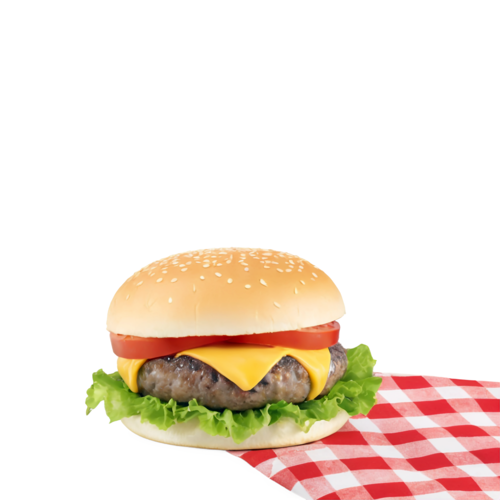 nacional hamburguesa con queso día aislado en transparente antecedentes png