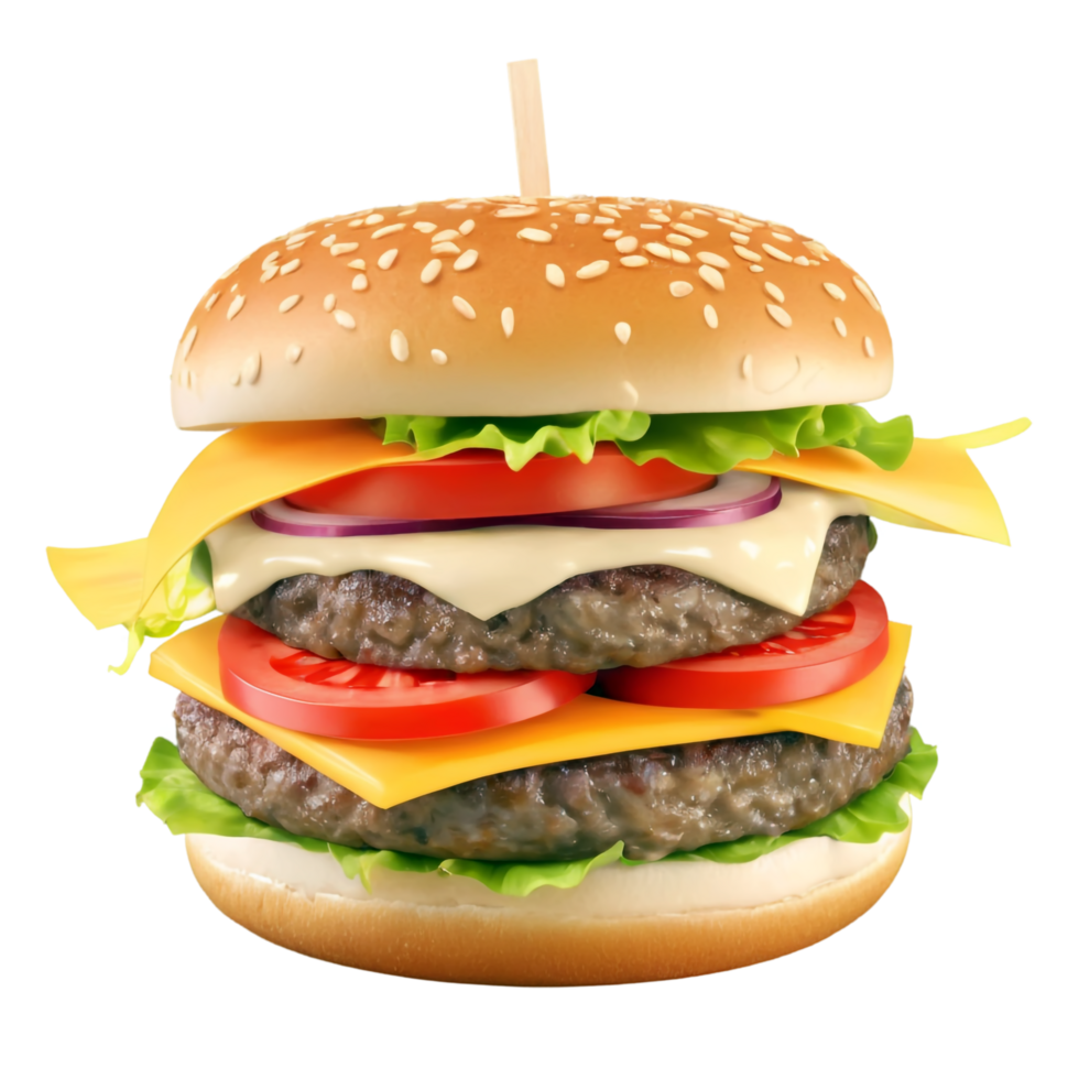 National Cheeseburger Day isolated on transparent background png