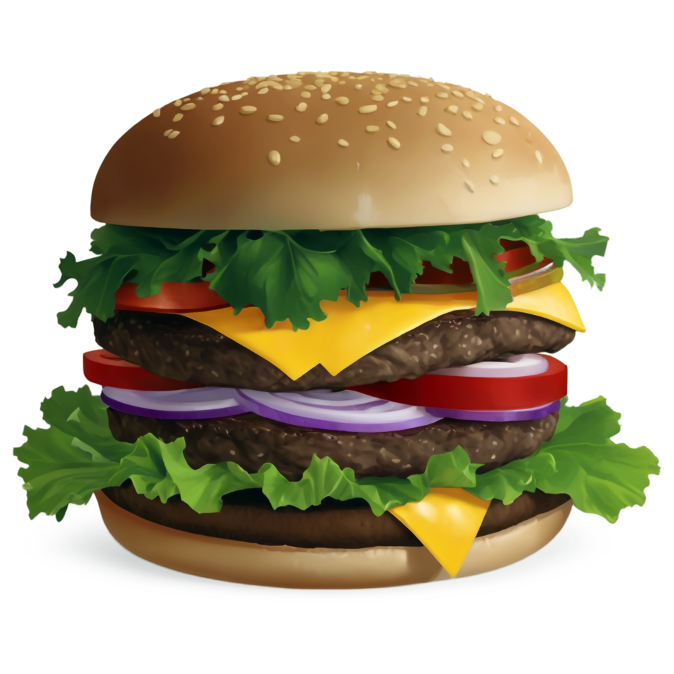 National Cheeseburger Day isolated on transparent background png