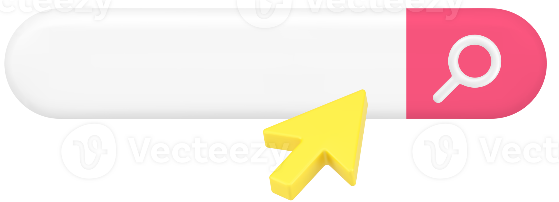 Internet search engine optimization SEO bar cursor information browsing research 3d icon png