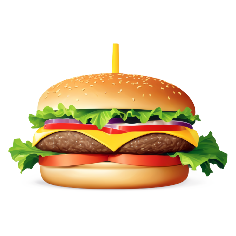 National Cheeseburger Day isolated on transparent background png