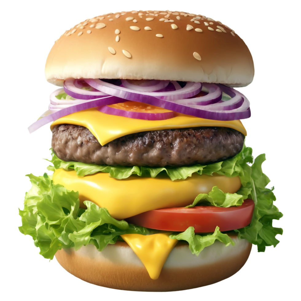 National Cheeseburger Day isolated on transparent background png