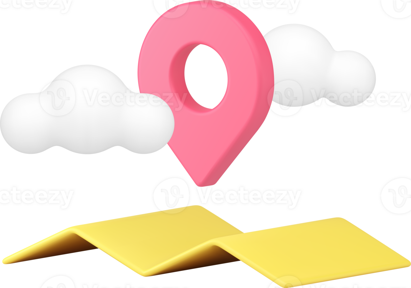 GPS GPRS digital map navigation location global positioning system 3d icon realistic png