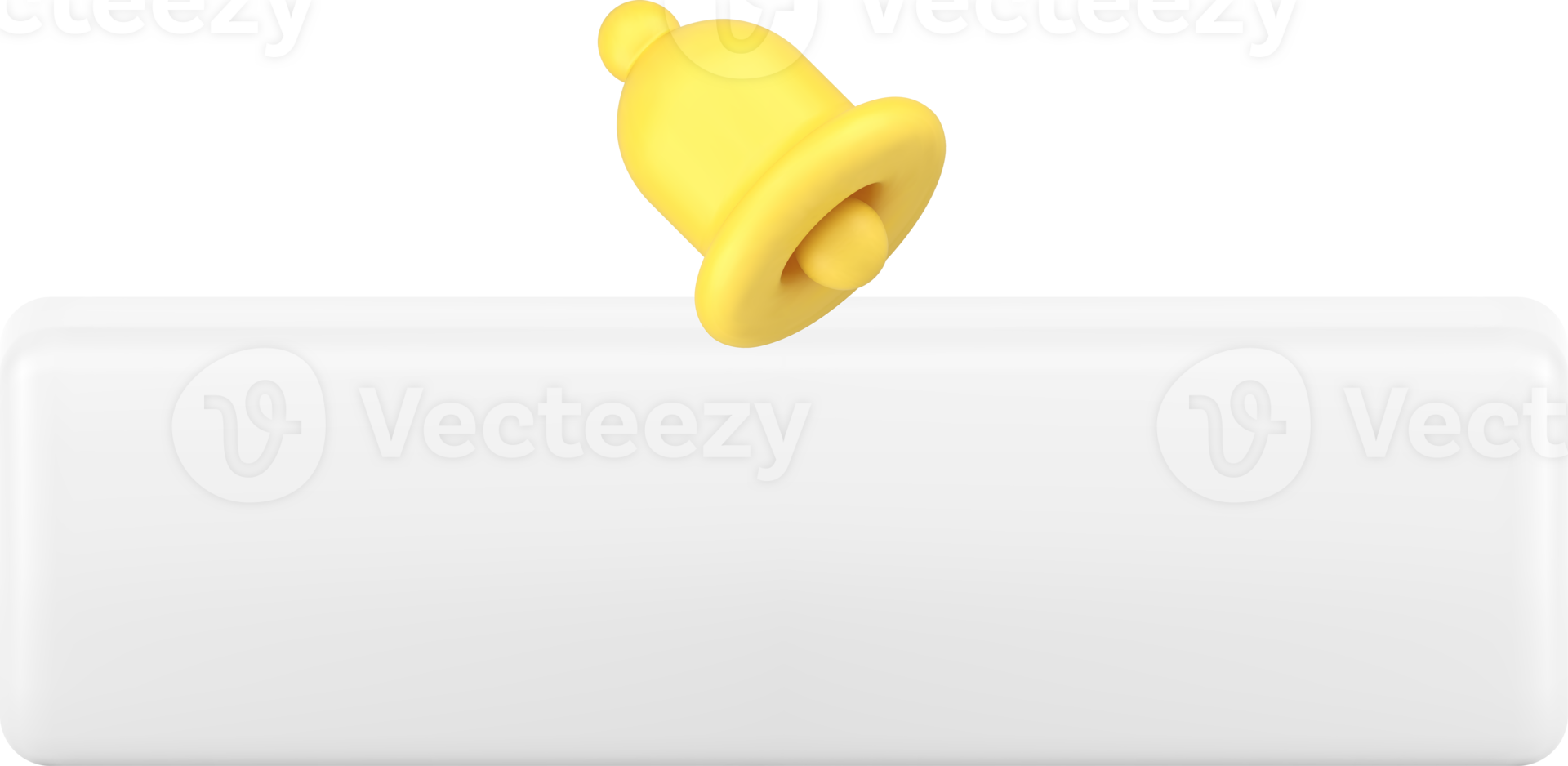 Subscribe button with ring bell social media following subscription 3d icon realistic png