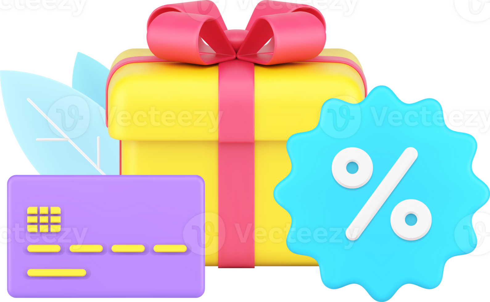 Seasonal sale, discount, black friday concept 3d icon isometric png