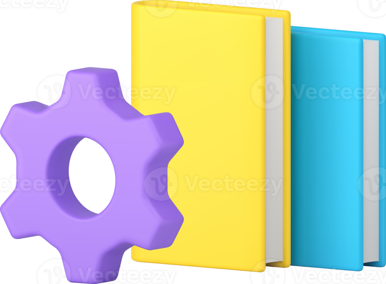 Learning book reading process science education graduation literature development 3d icon png
