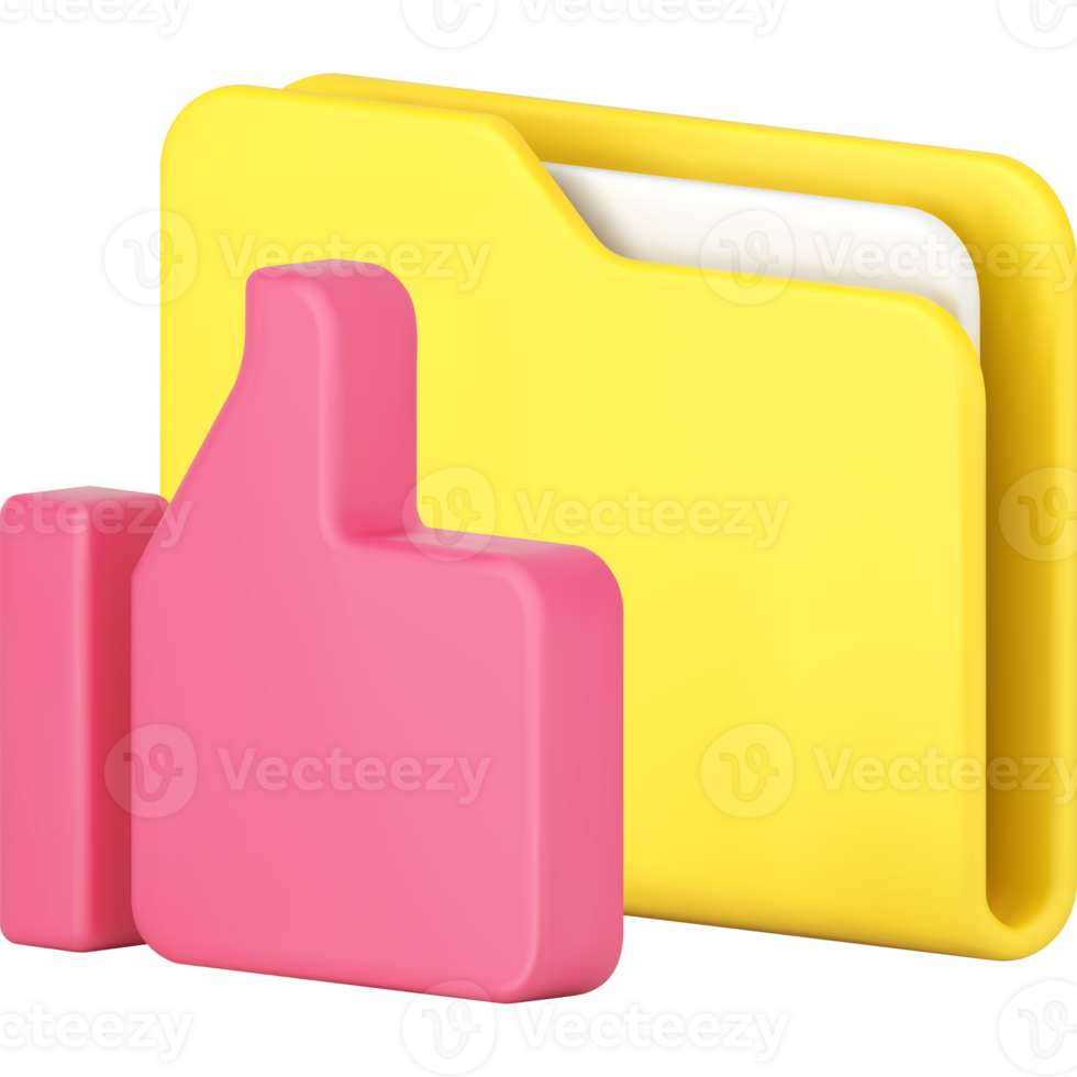 Paper folder document archive form success storage cyberspace send receive realistic 3d icon png