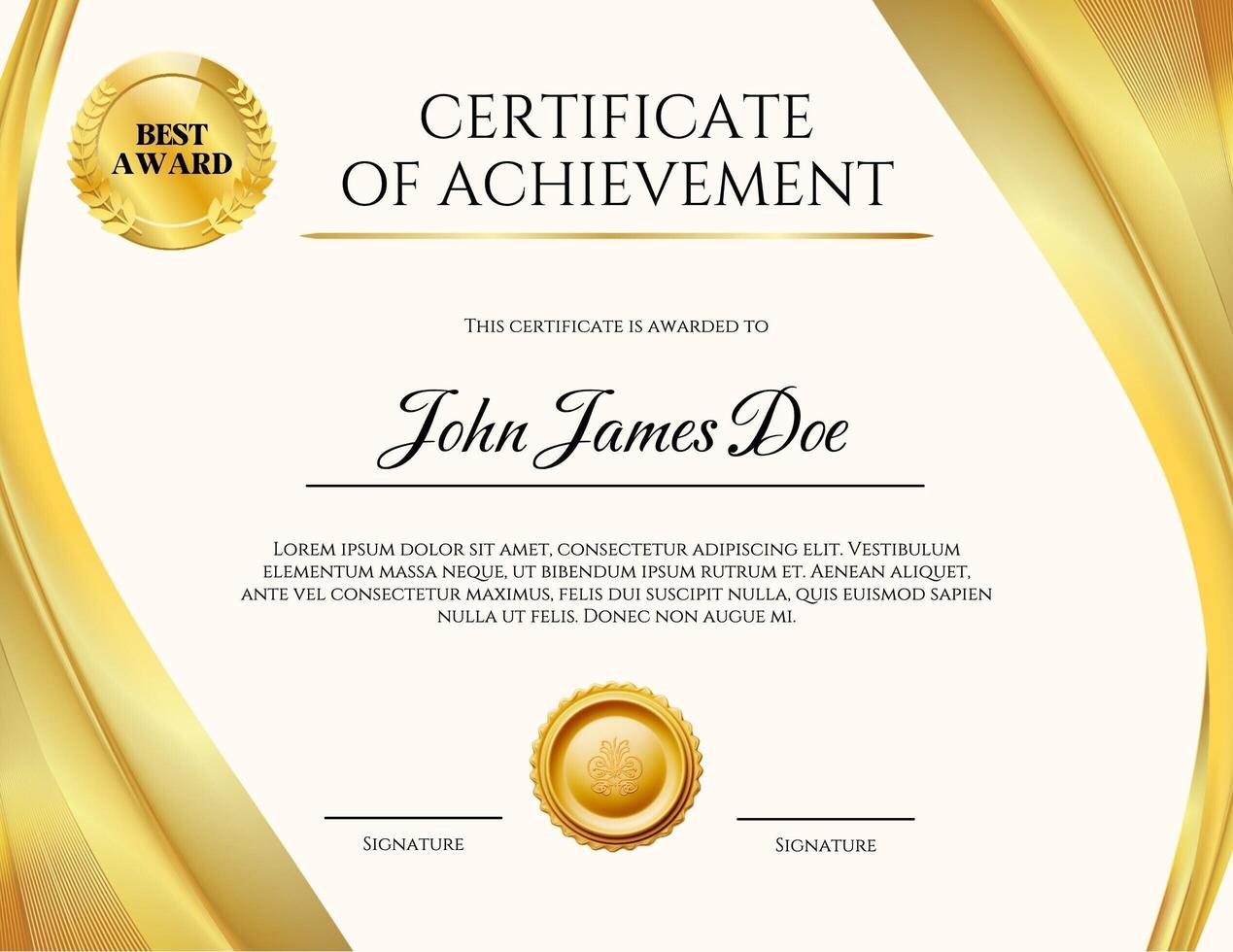 Education Elegant Theme Certificate Design template