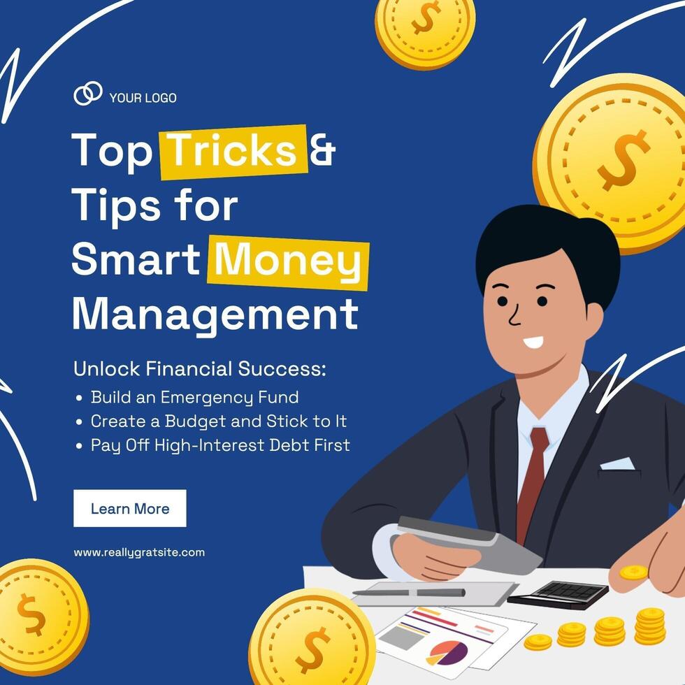 LinkedIn Post - Tips & Trick Financial template