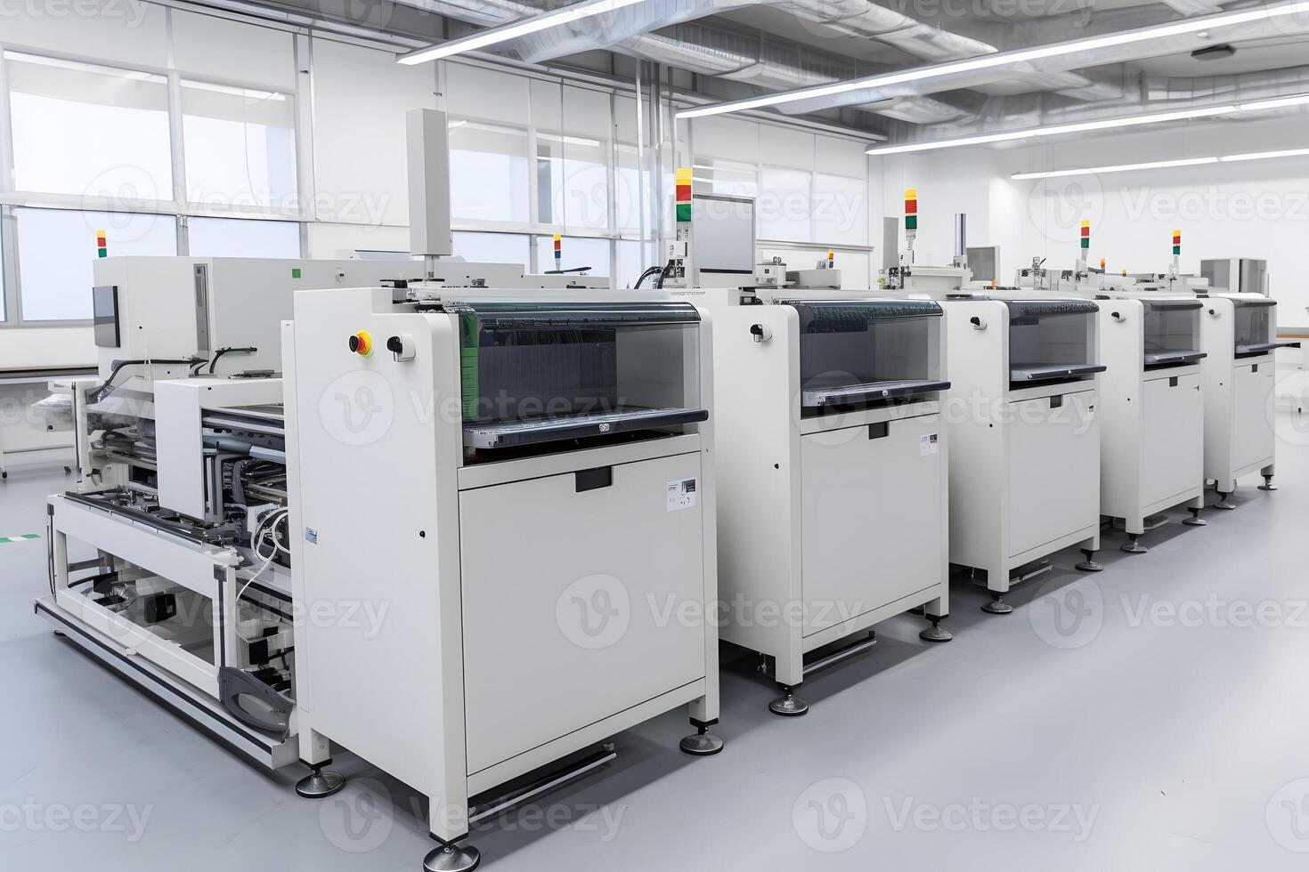 Large offset printing press or magazine running. Neural network photo