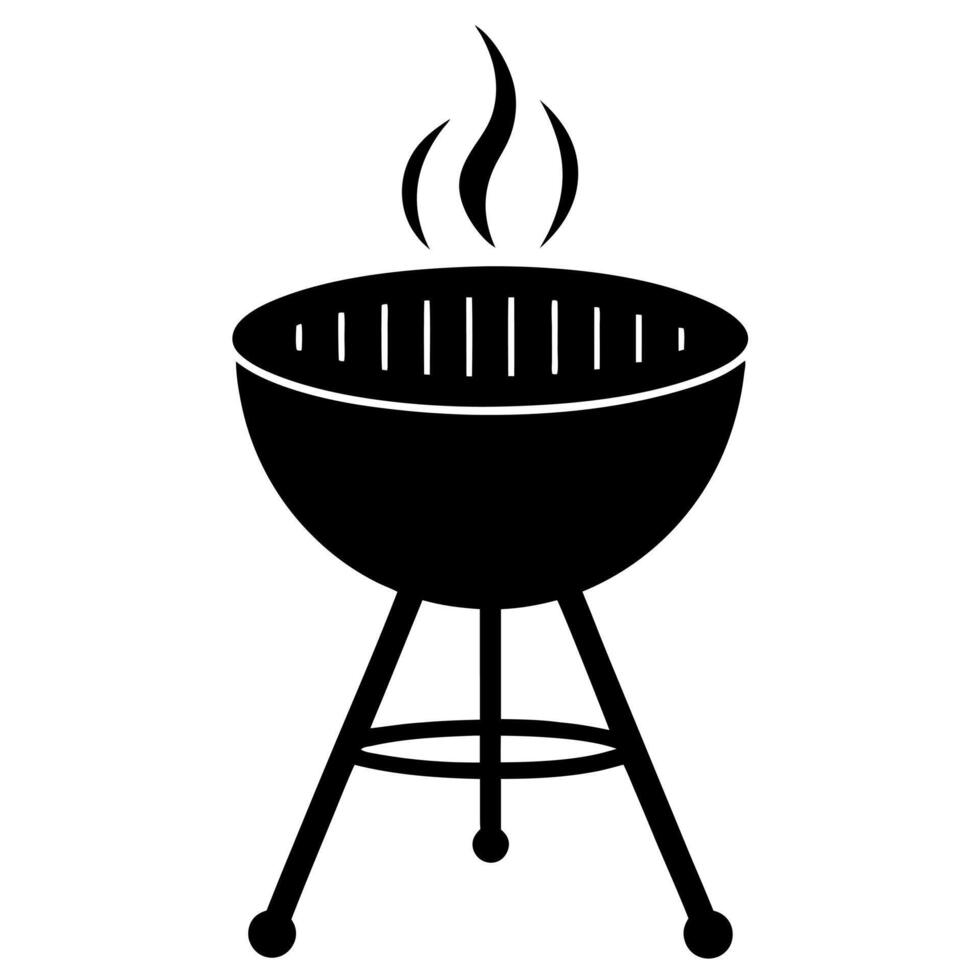 grill black silhouette illustration vector