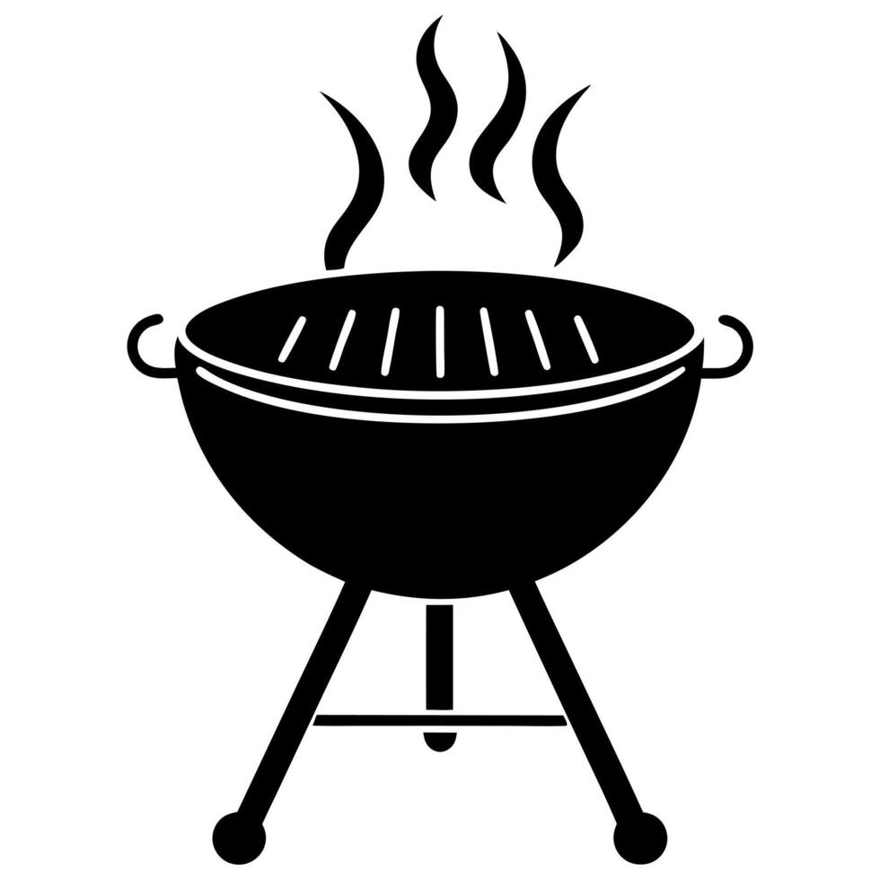 grill black silhouette illustration vector