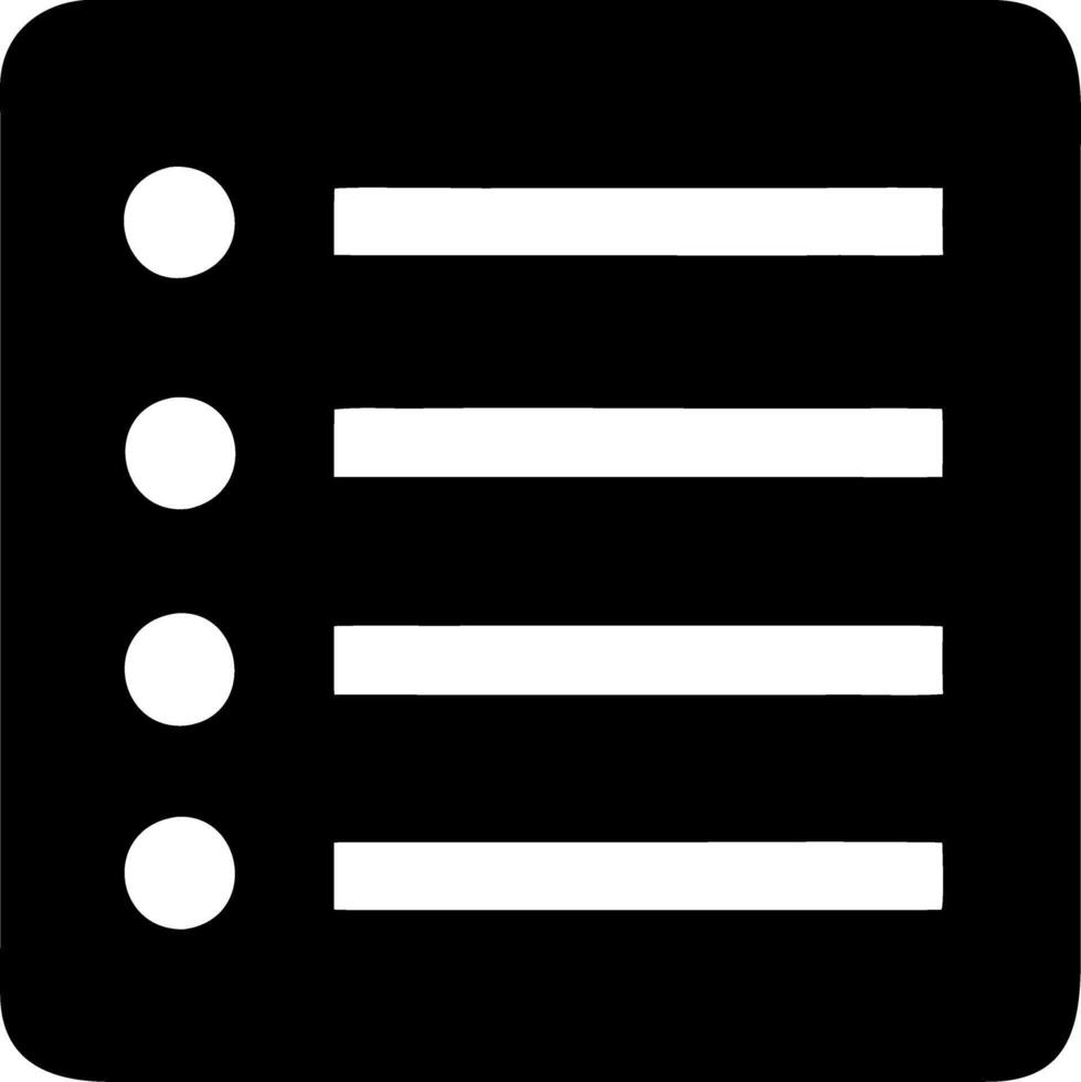 list black fill icon vector