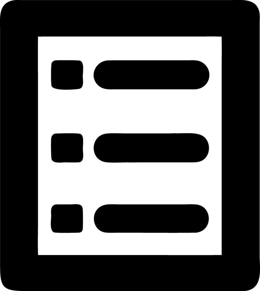 list black fill icon vector