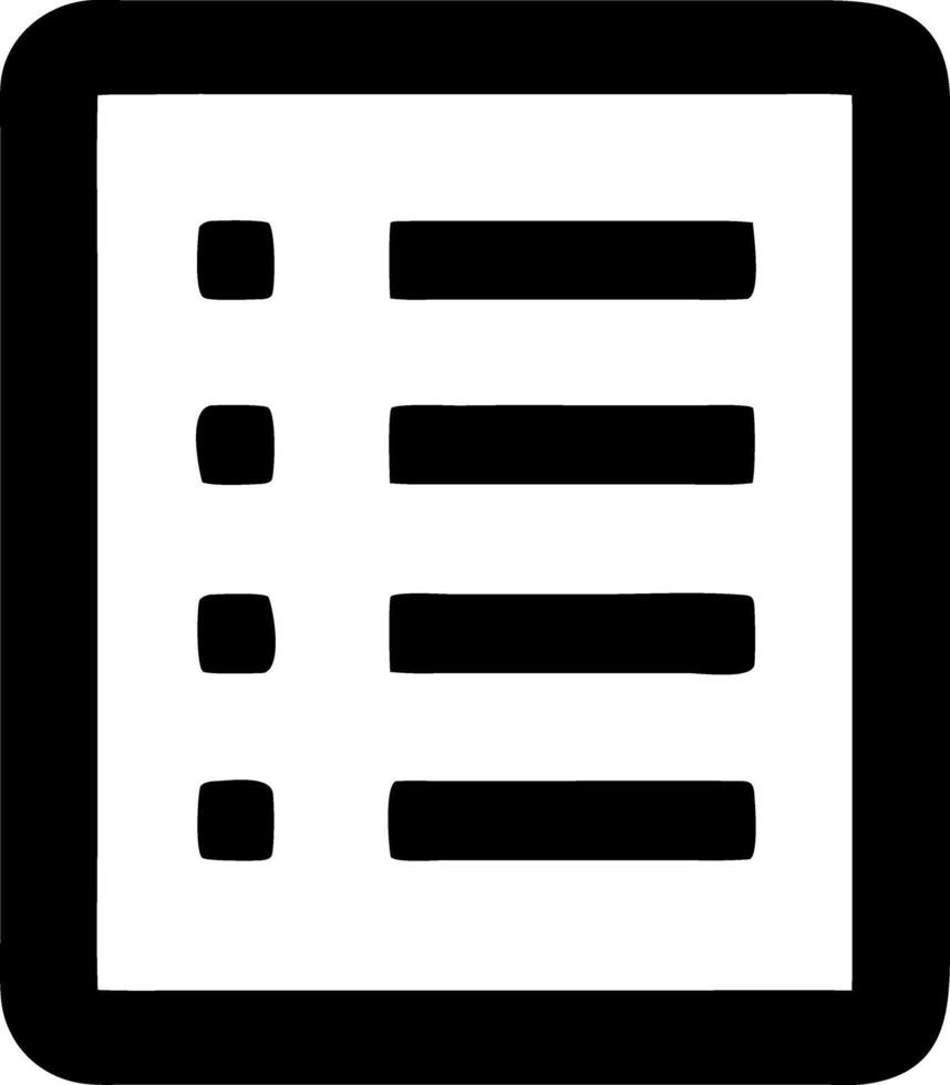 list black fill icon vector
