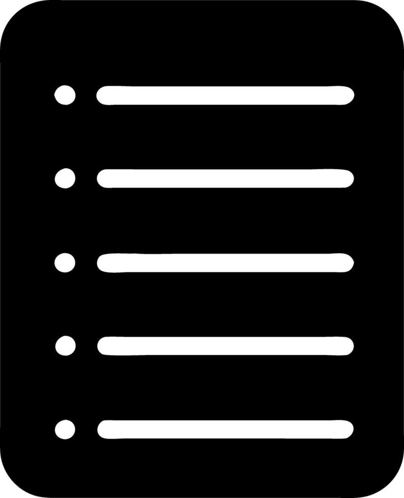 list black fill icon vector