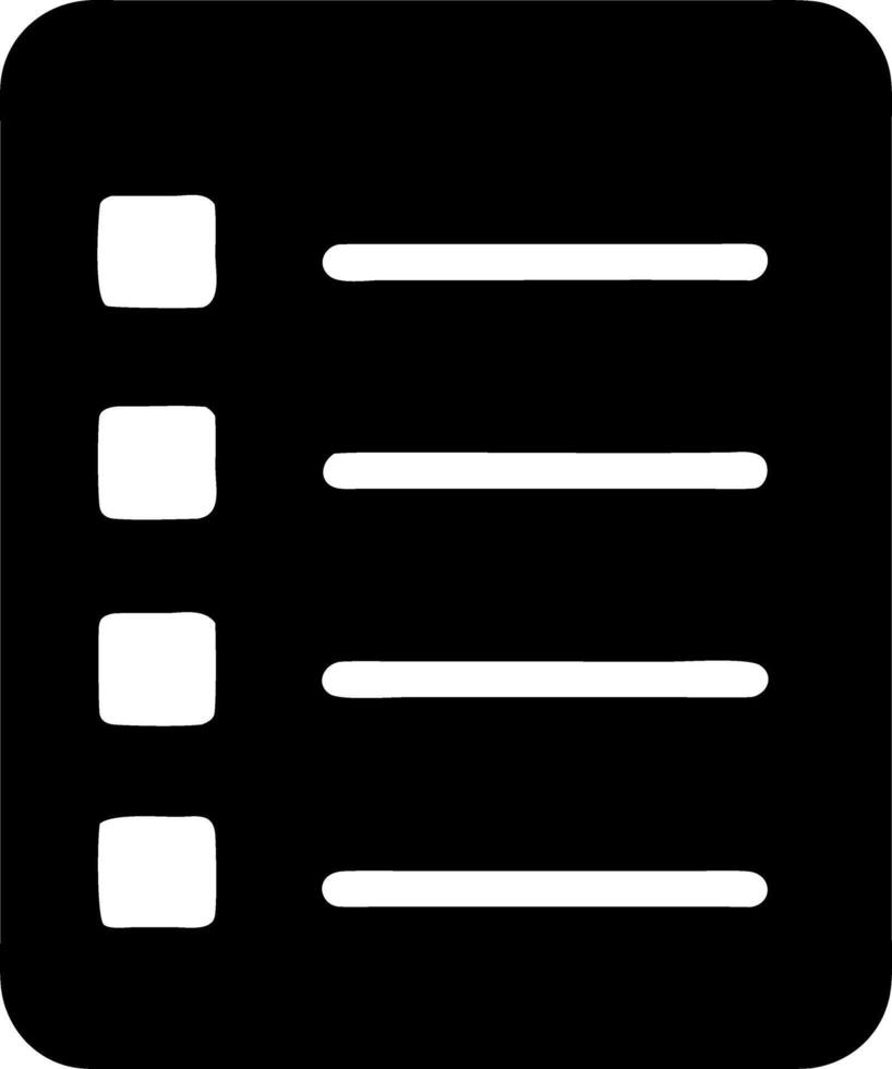 list black fill icon vector