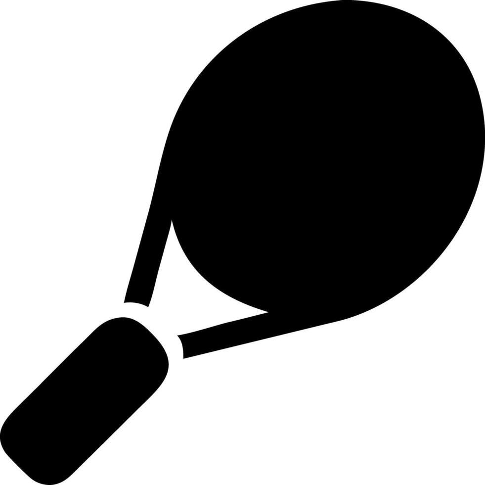 racquet black fill icon vector