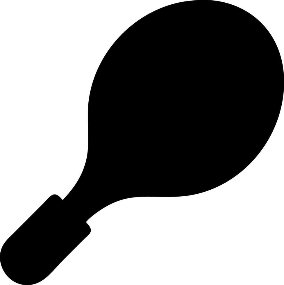 racquet black fill icon vector