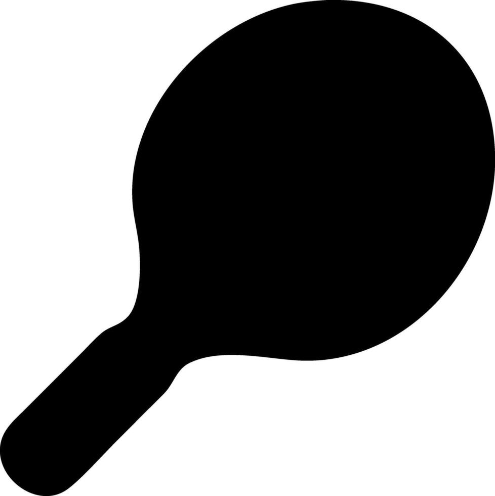 racquet black fill icon vector