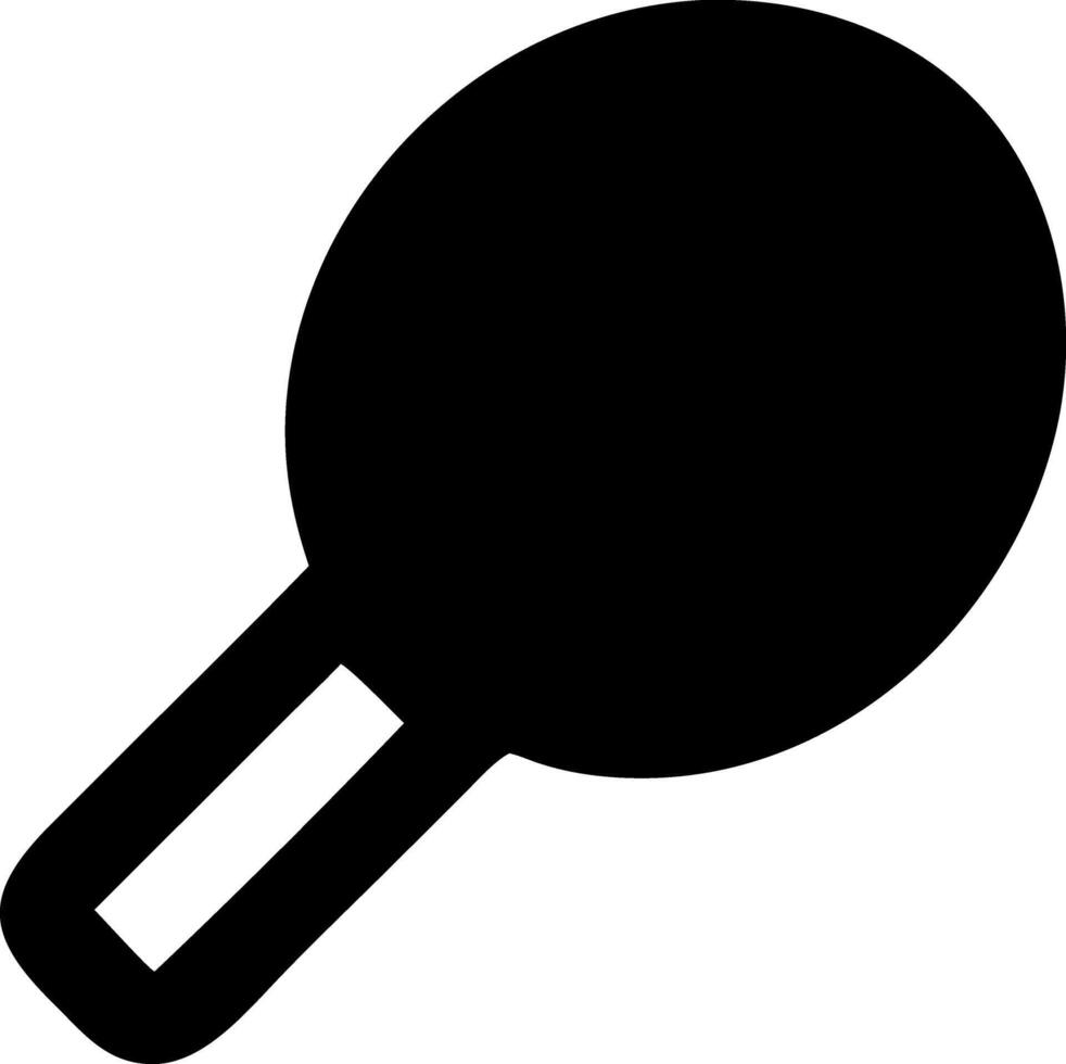 racquet black fill icon vector