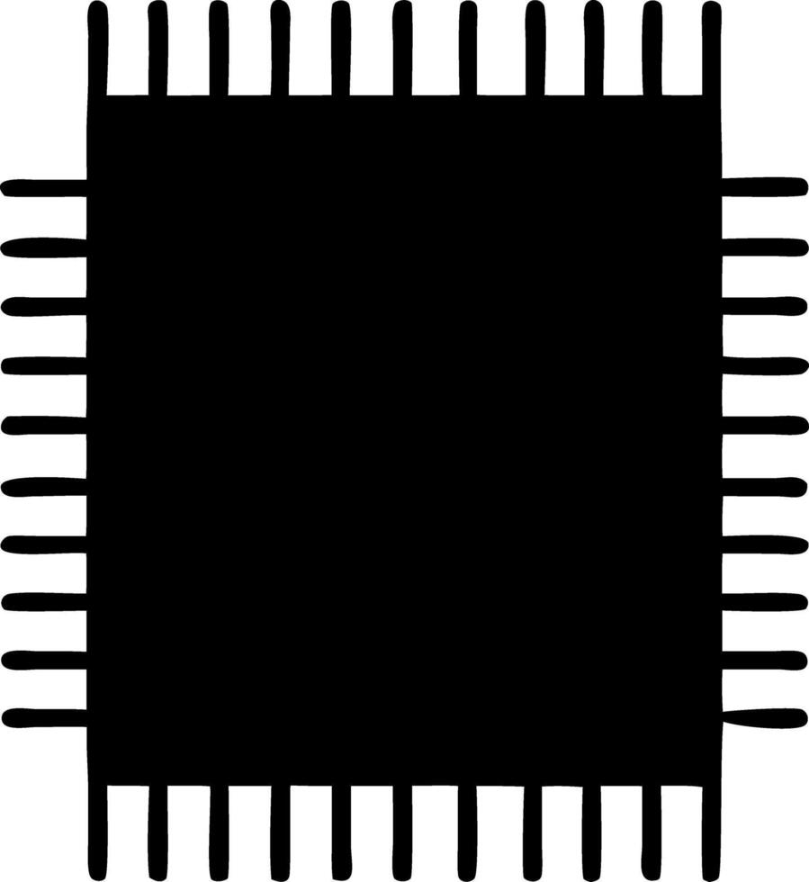 rug black fill icon vector