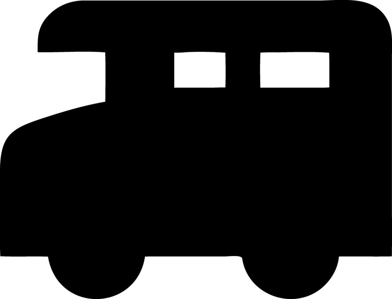 rv black fill icon vector