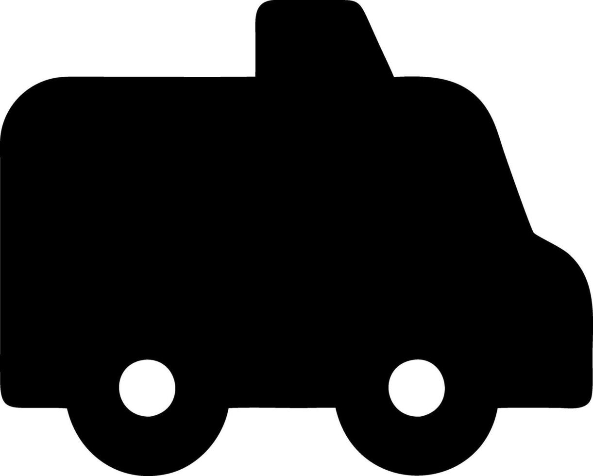 rv black fill icon vector