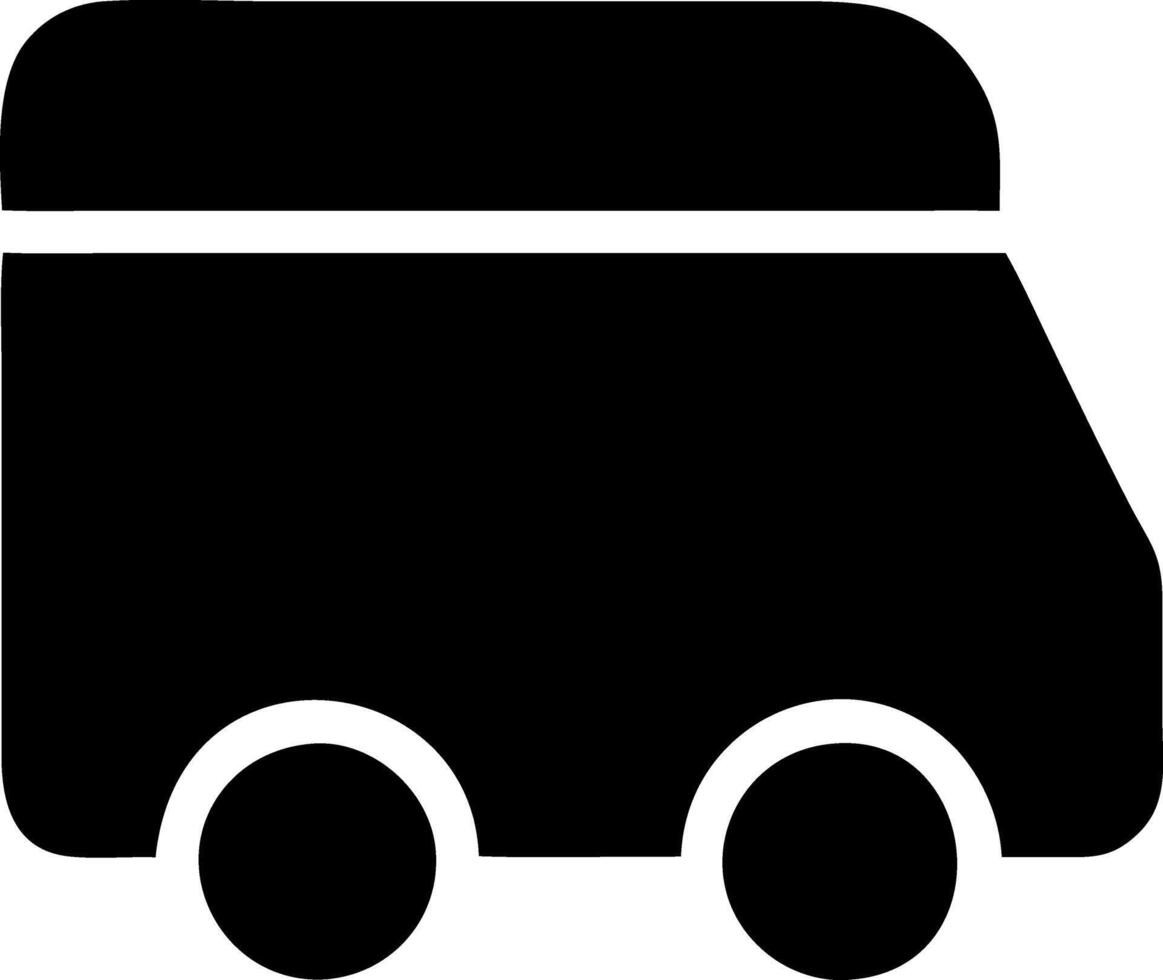rv black fill icon vector