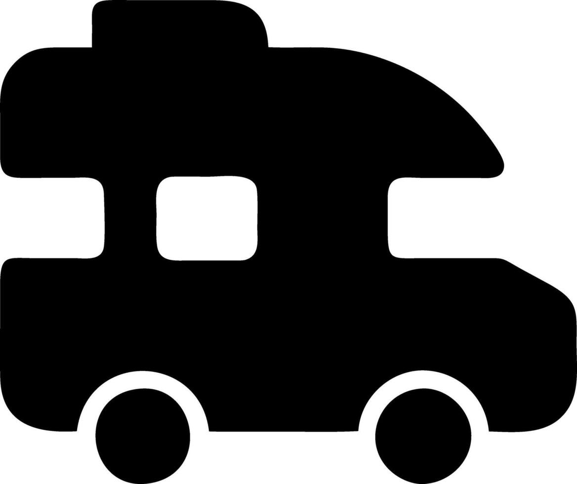 rv black fill icon vector