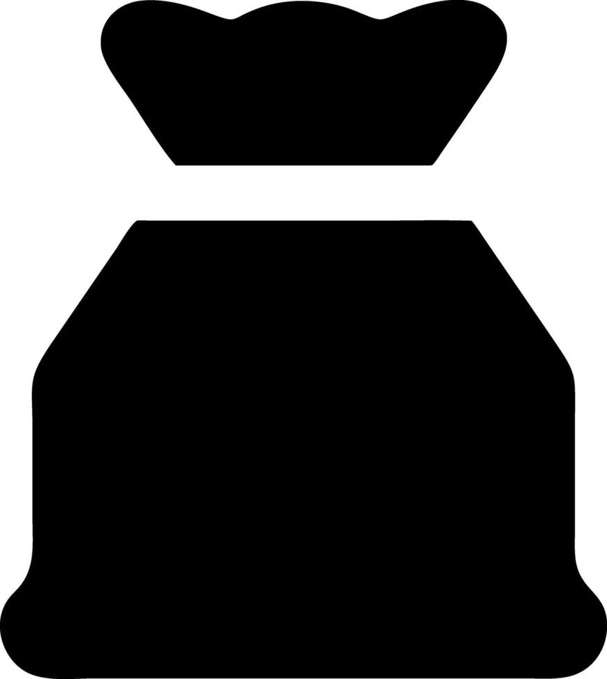 sack black fill icon vector