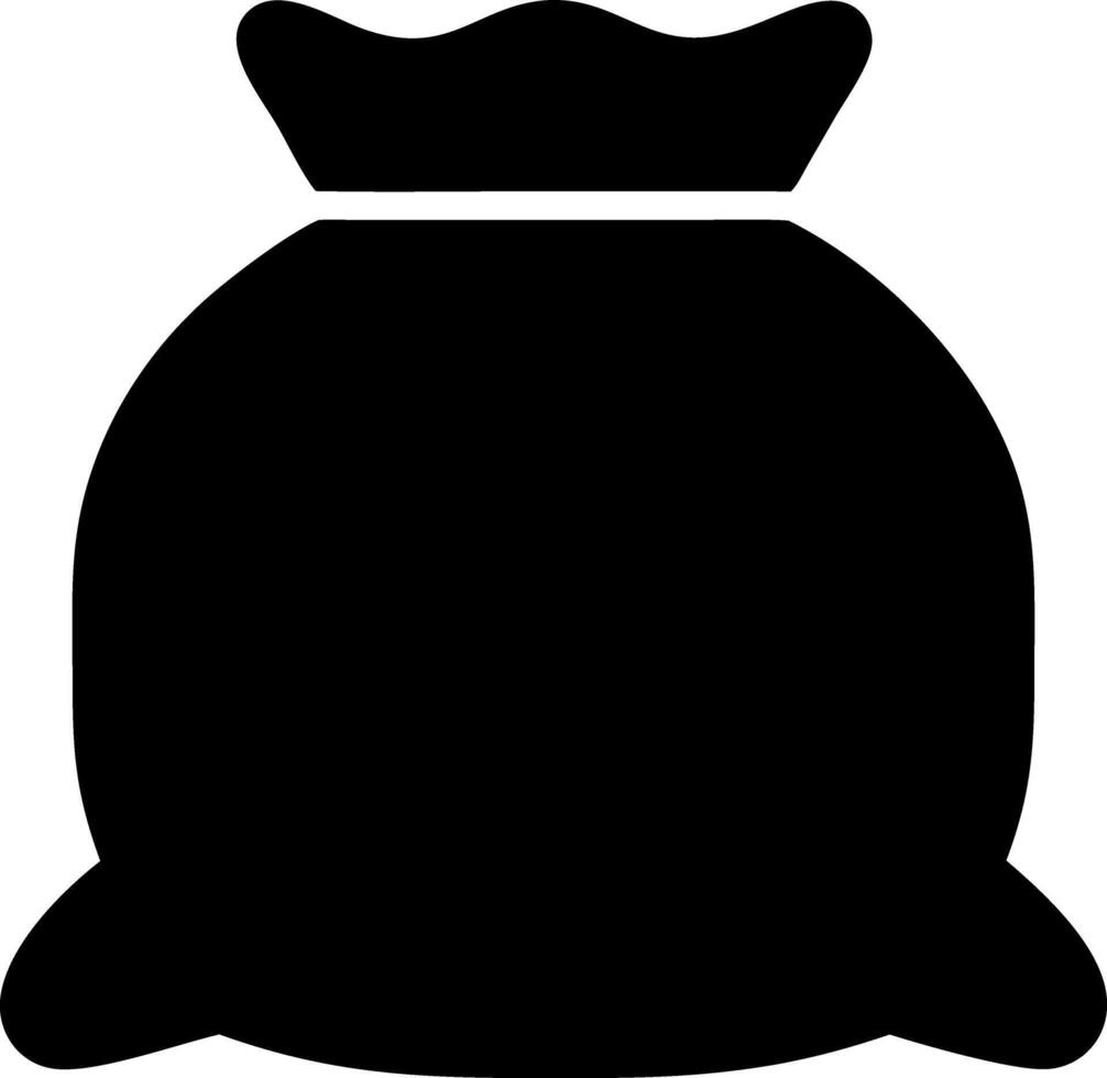 sack black fill icon vector