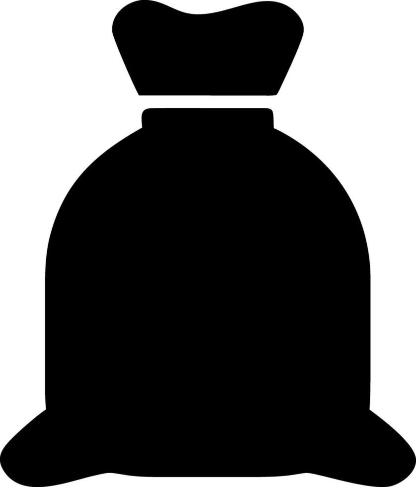 sack black fill icon vector