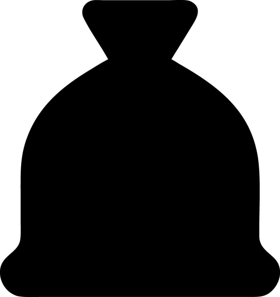 sack black fill icon vector