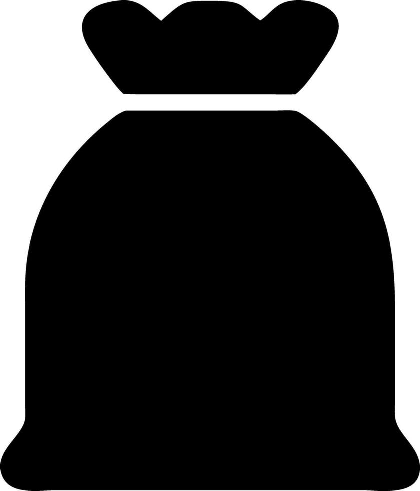 sack black fill icon vector