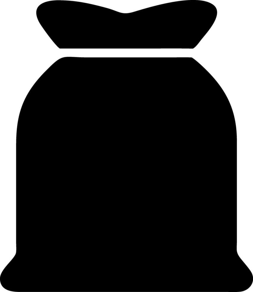 sack black fill icon vector
