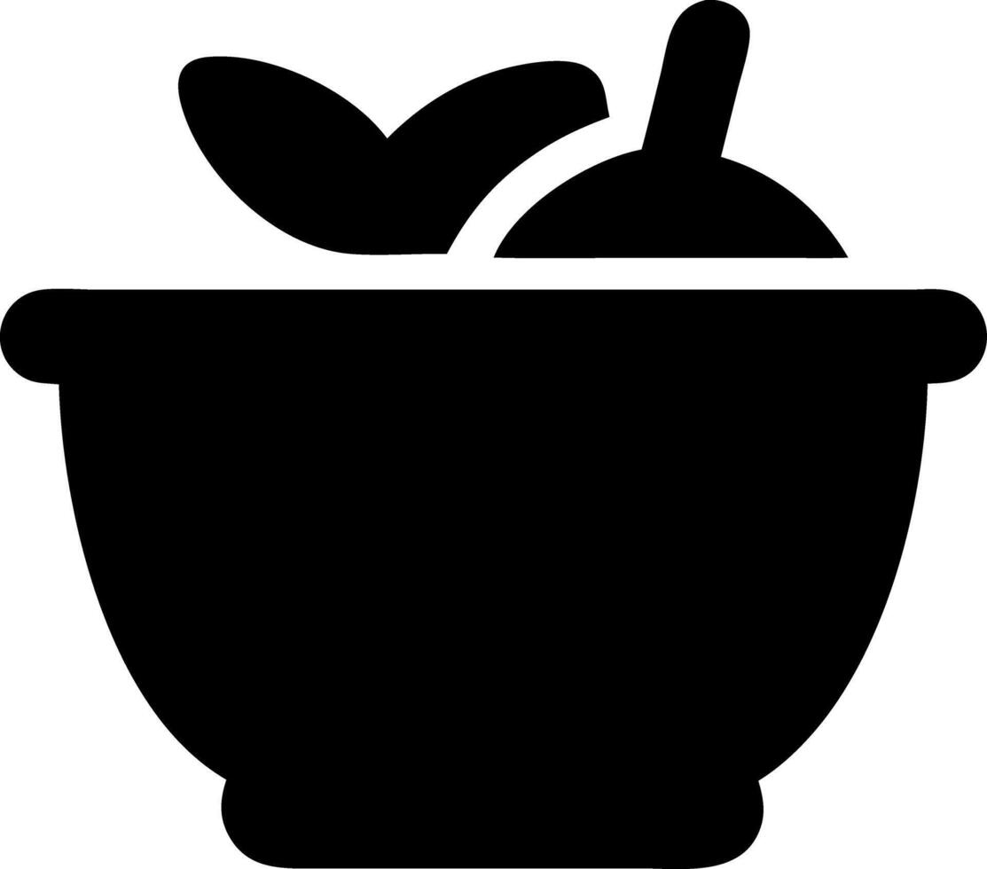 salad black fill icon vector