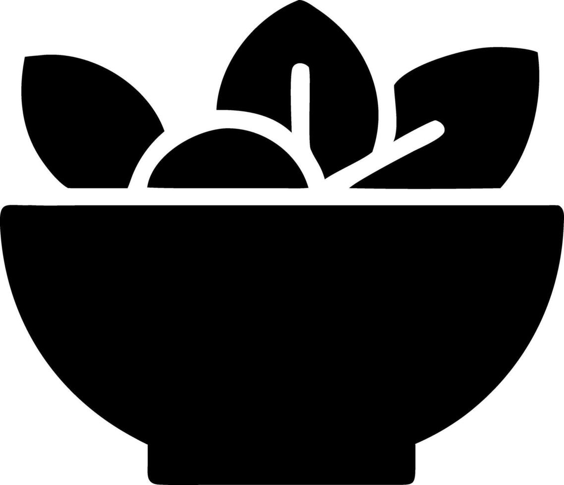 salad black fill icon vector