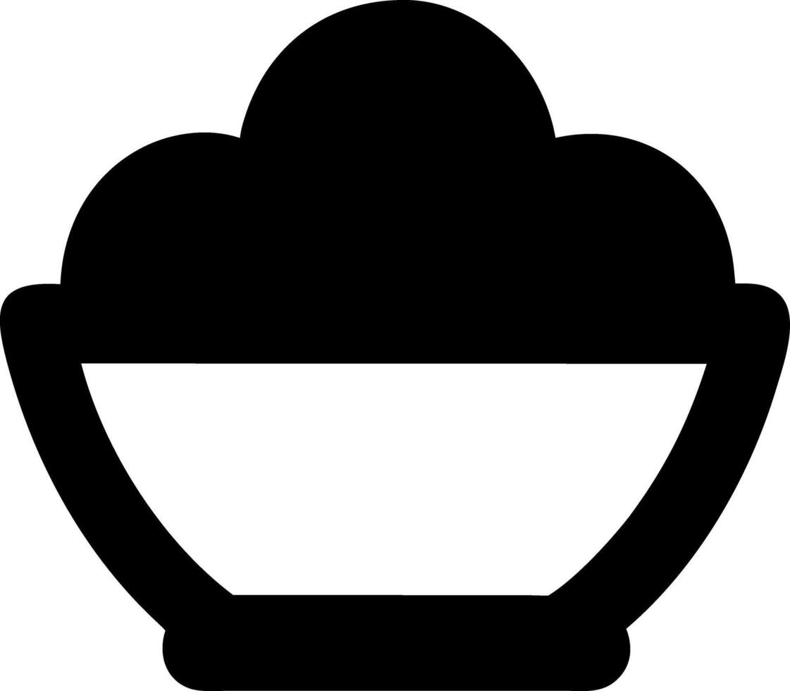 salad black fill icon vector