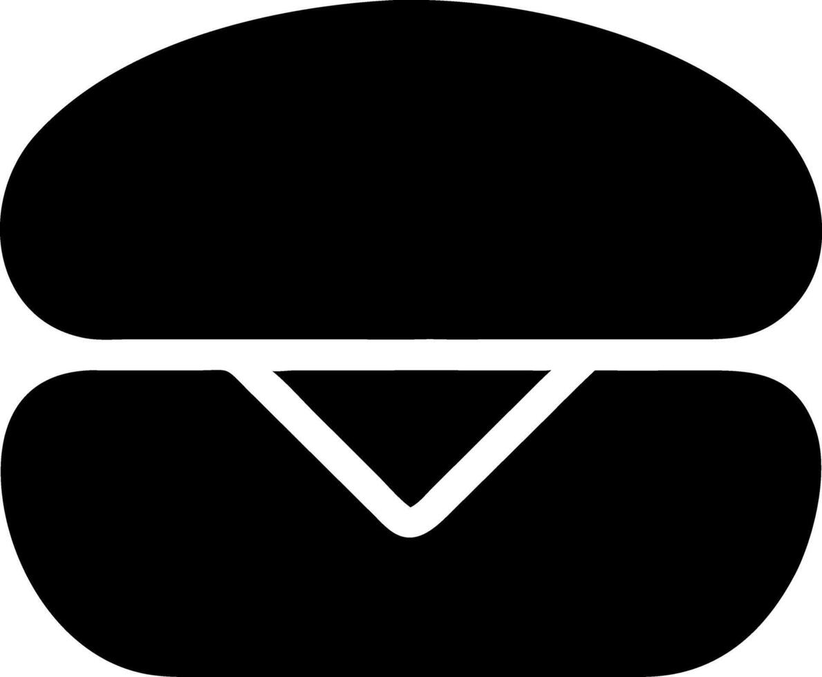 sandwich black fill icon vector