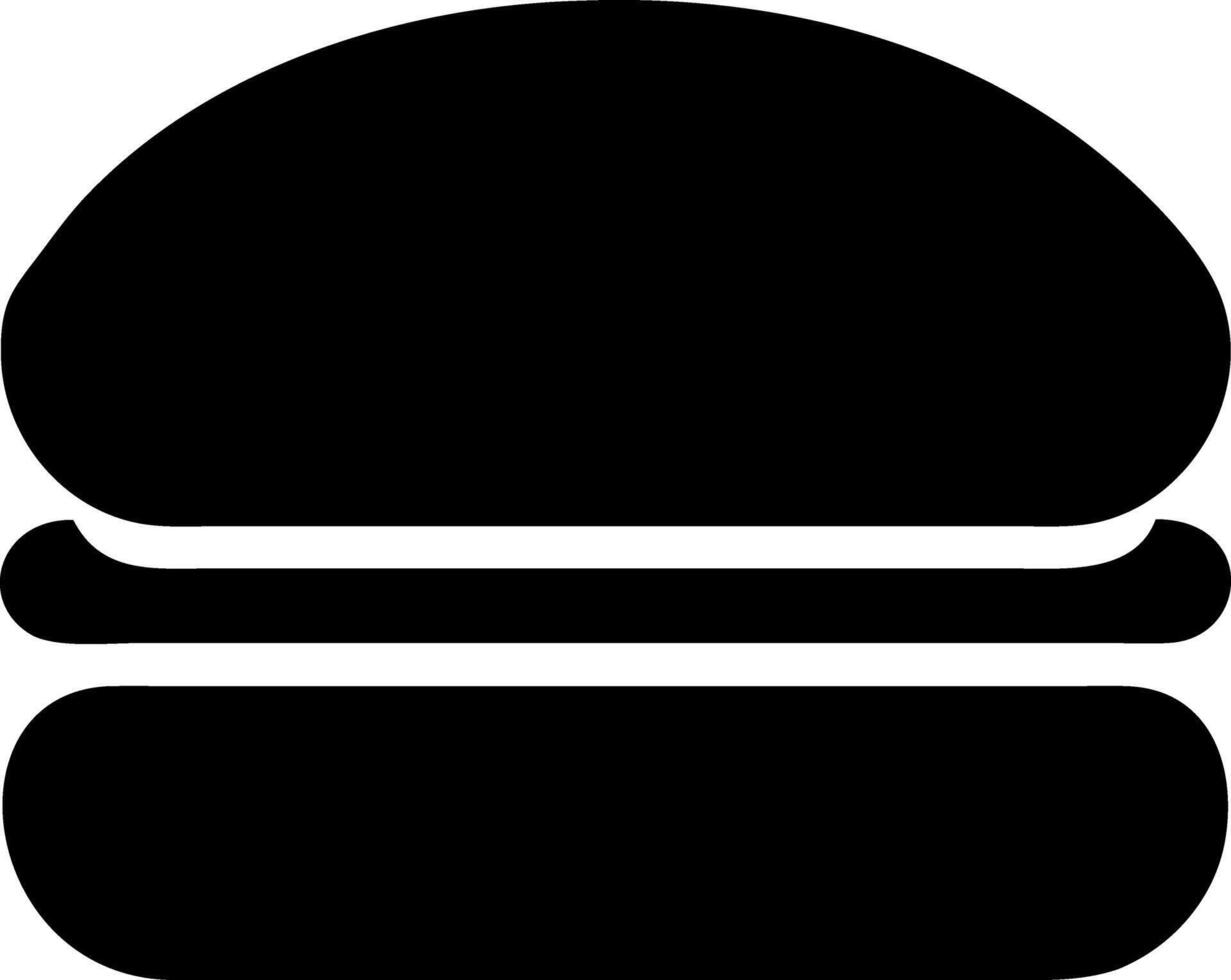 sandwich black fill icon vector