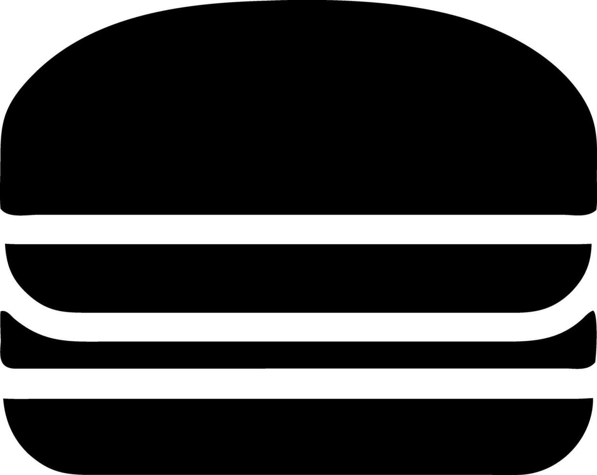 sandwich black fill icon vector