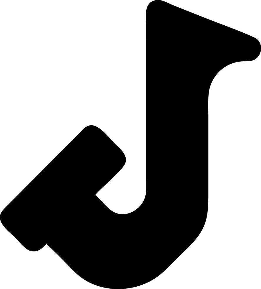 saxophone black fill icon vector