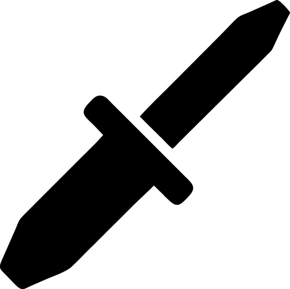 screwdriver black fill icon vector